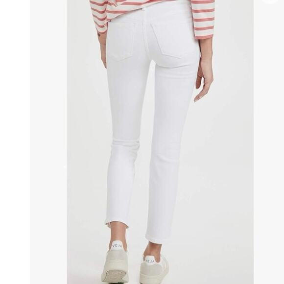 DL1961 Angel Cigarette Mid Rise Instasculpt 29” Milk White Jeans Pants - Sz 24 - Picture 2 of 7